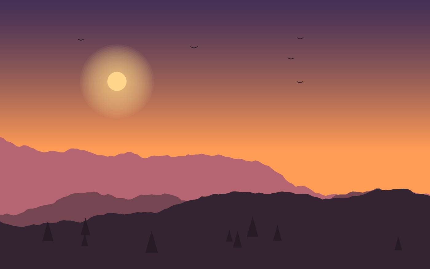 Landschapsillustratie