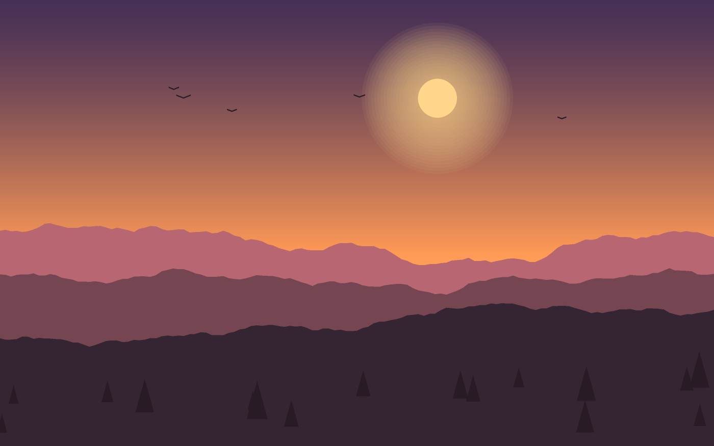 Landschaftsillustration