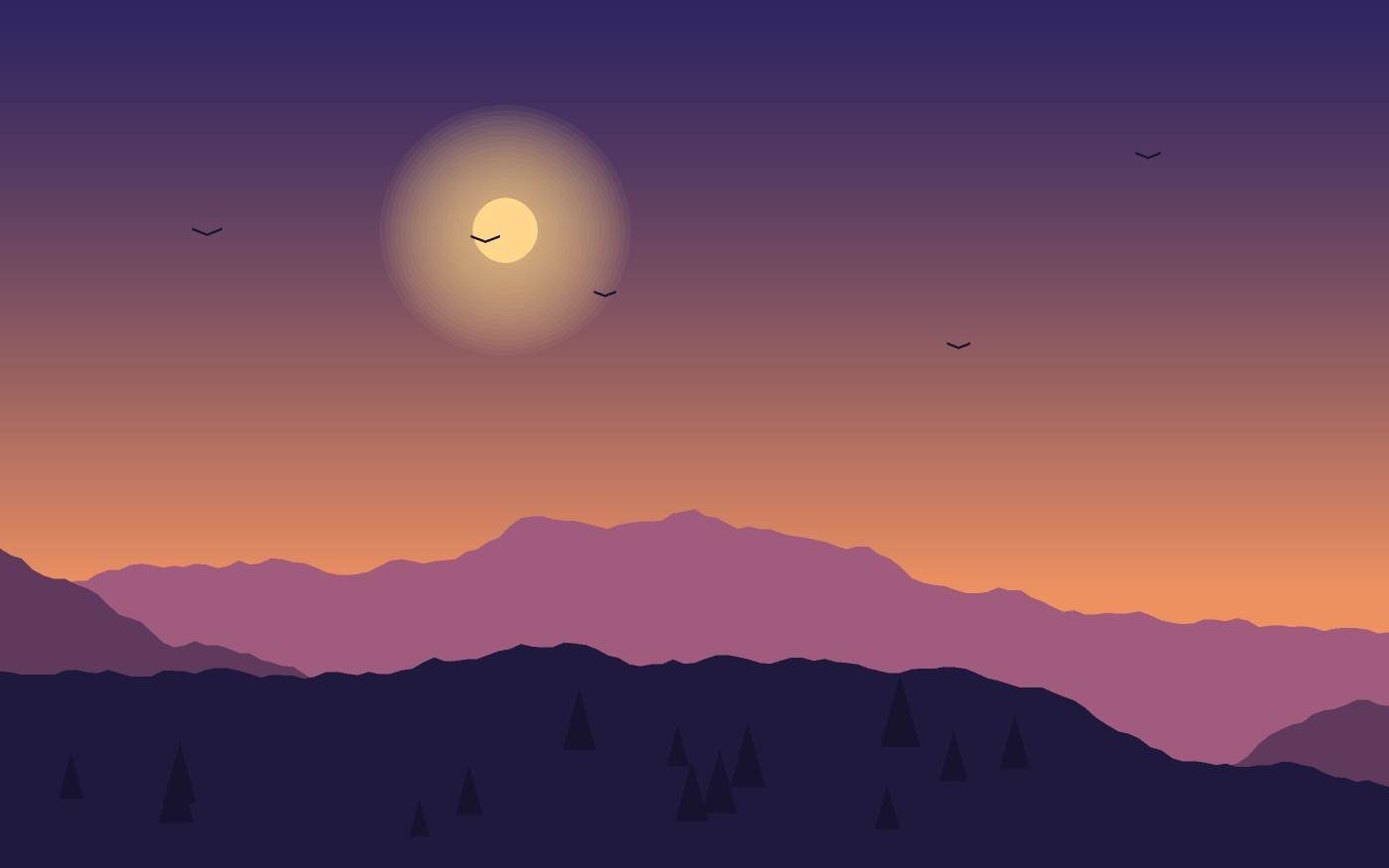 Ilustrace krajiny