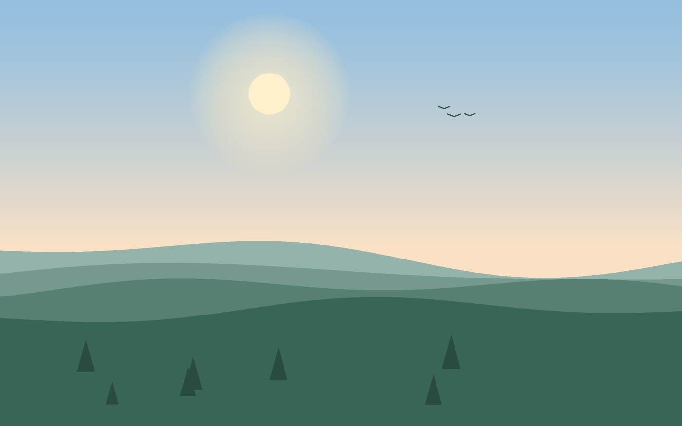 Ilustración de un paisaje