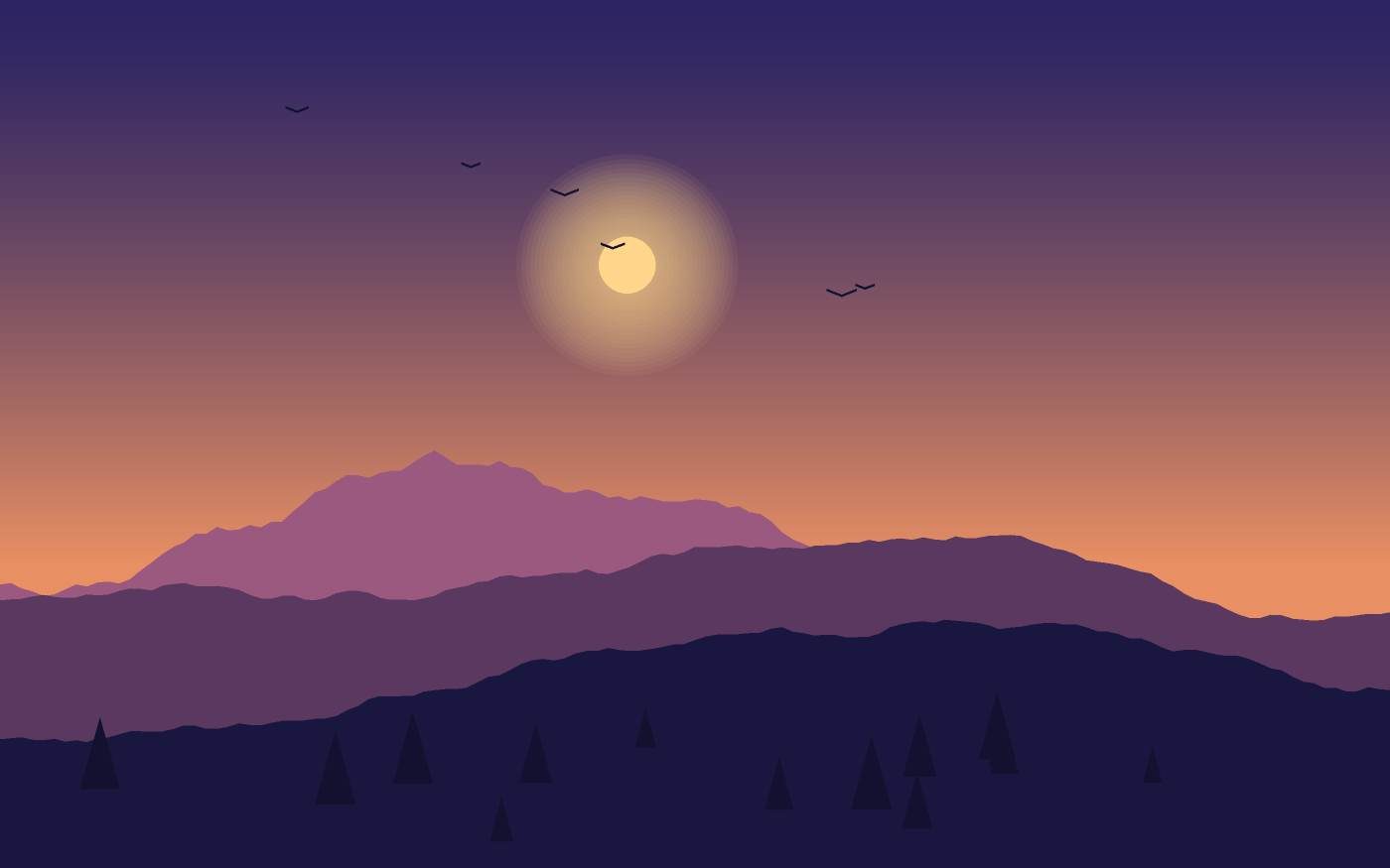 Ilustración de un paisaje