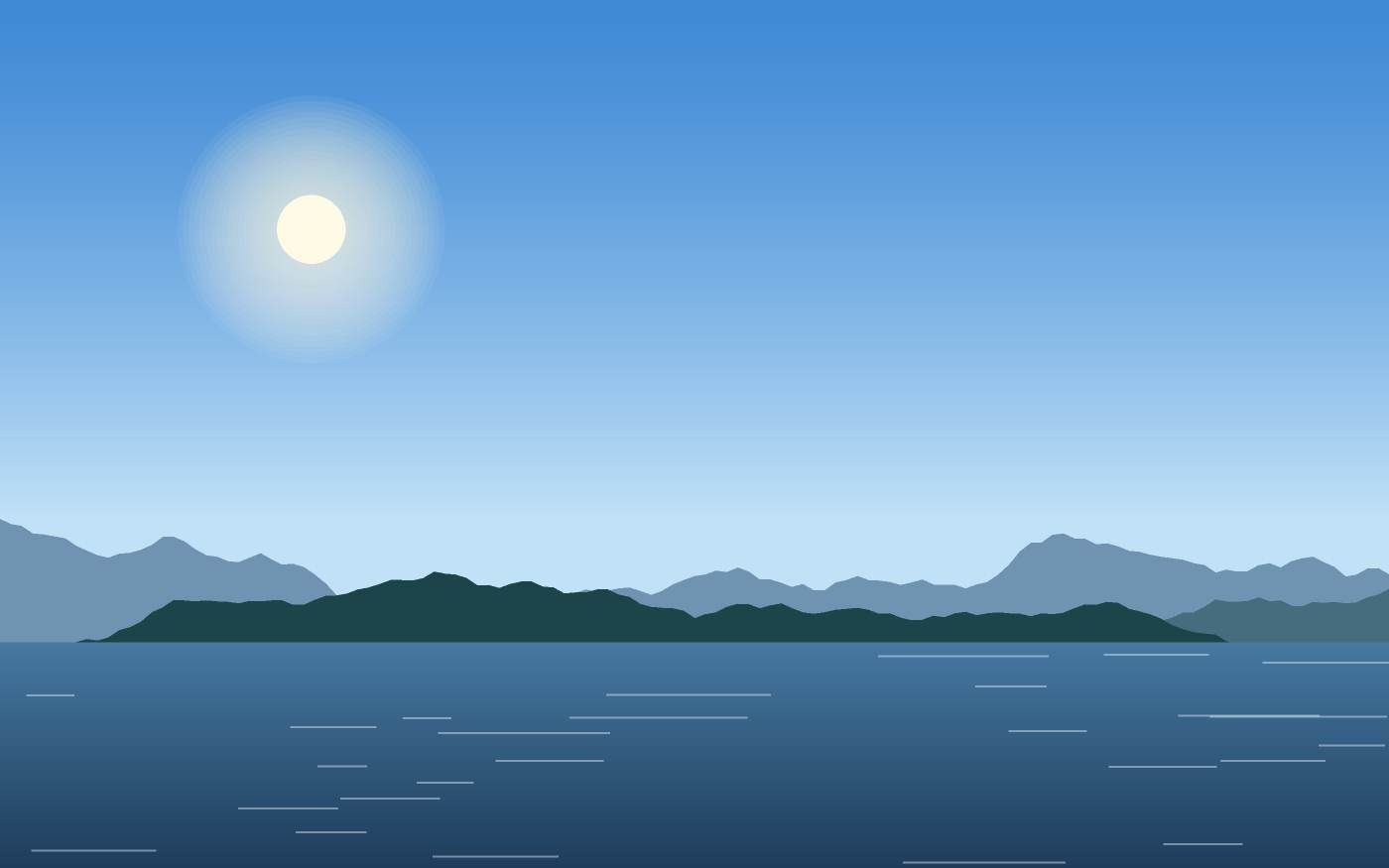 Illustrazione di un paesaggio