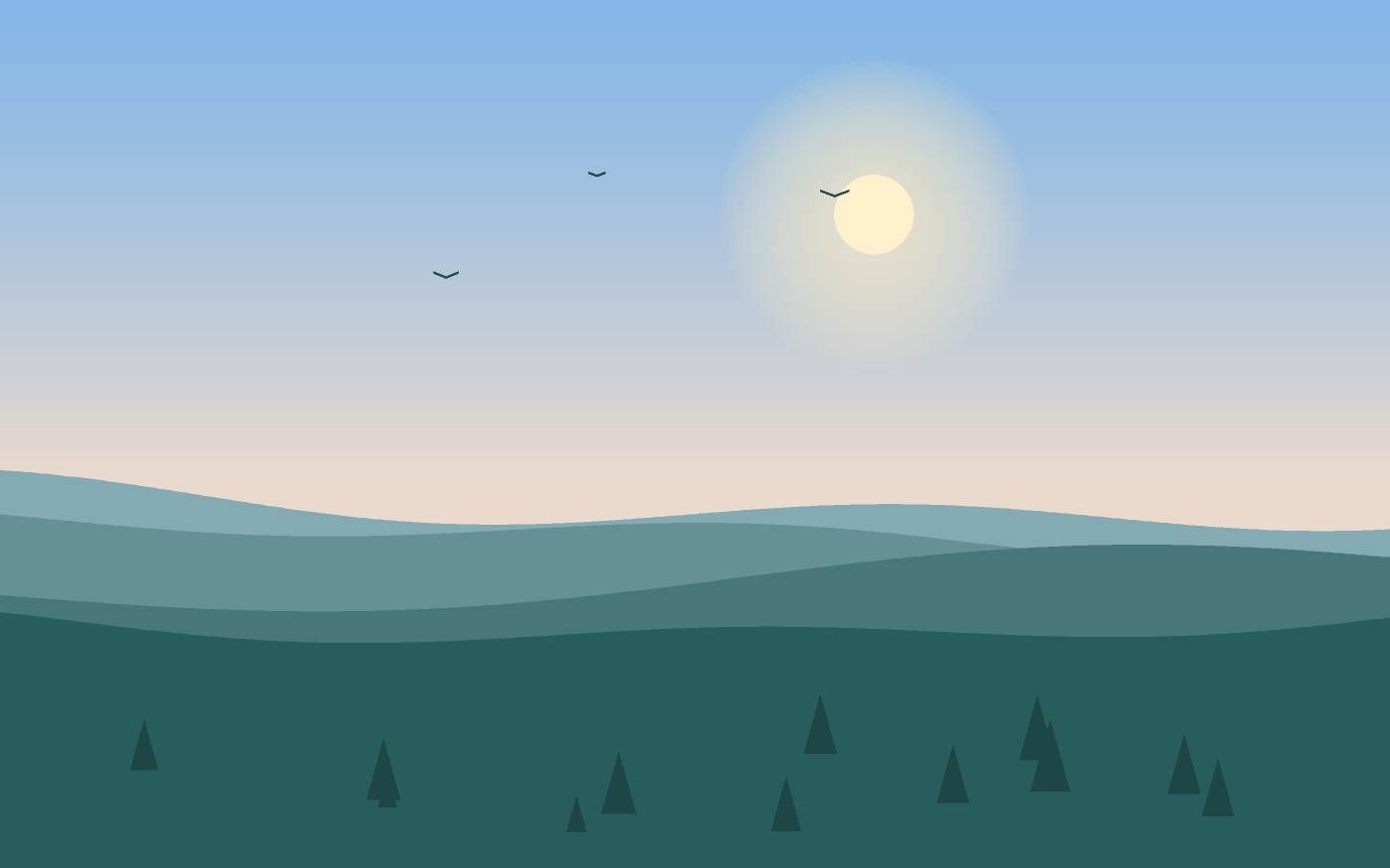 Landschapsillustratie