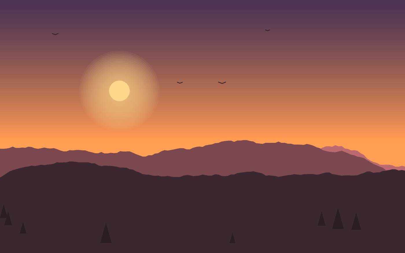 Landschapsillustratie