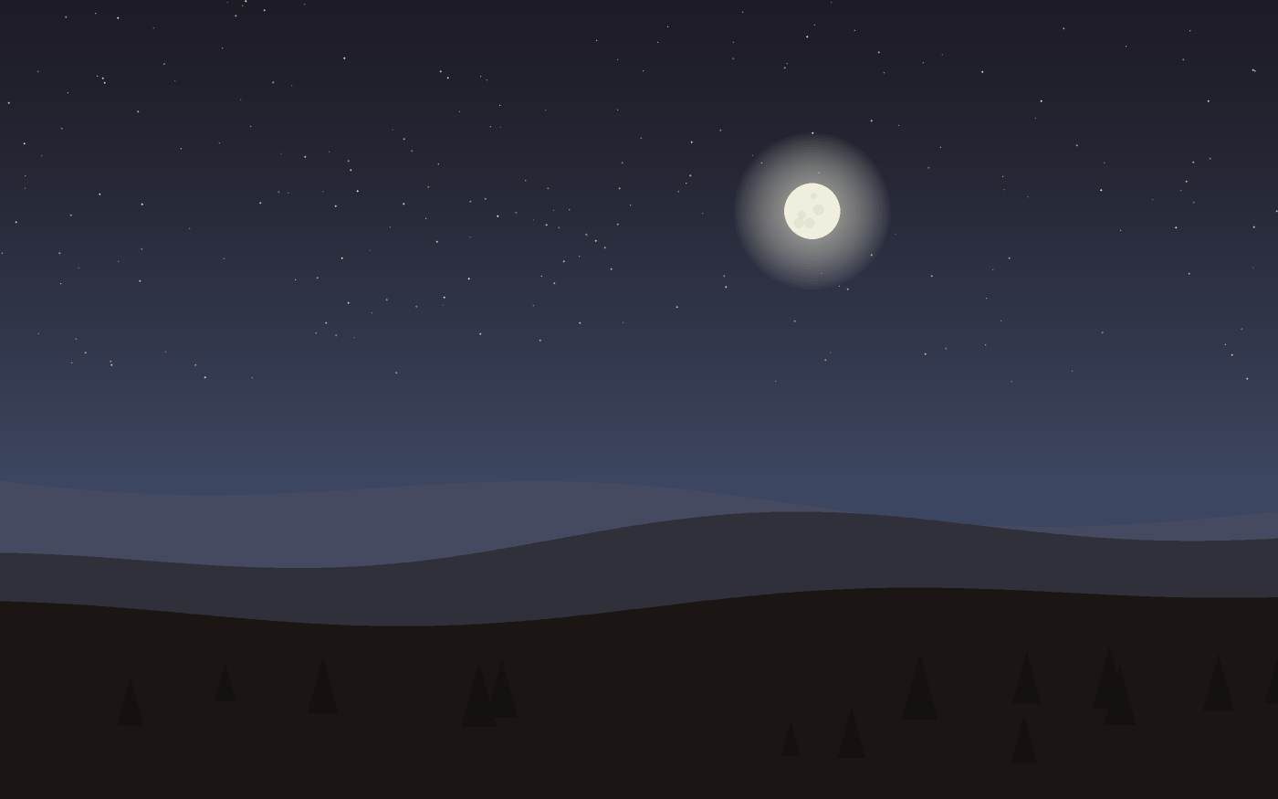 Ilustração de uma paisagem